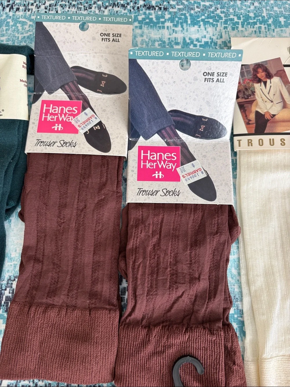 Vintage Deadstock Designer Trouser Socks Knee Highs Lot 13 Pairs NOS
